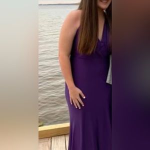 purple prom dress